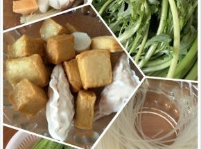 利用间隙洗净时令蔬菜及其他喜爱的火锅必备菜。