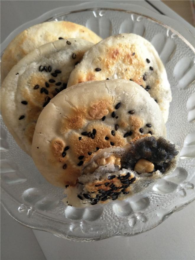 黑芝麻糯米饼