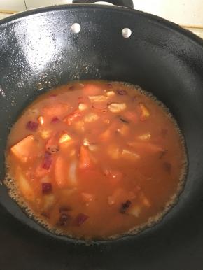 加水、加番茄酱