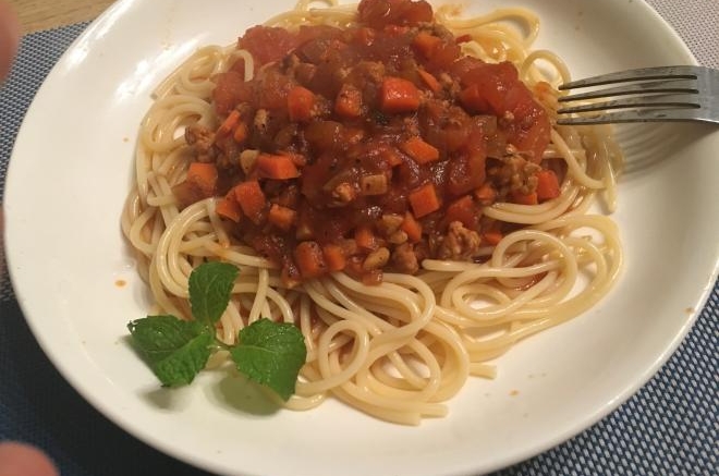 番茄猪肉意面
