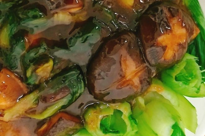 蚝油香菇油菜