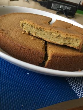 出烤箱、脱模。