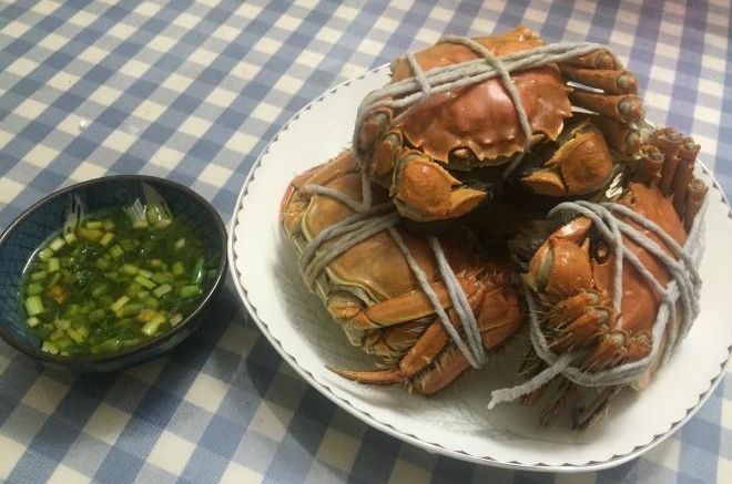 葱油大闸蟹