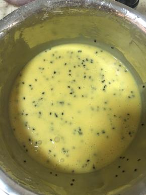 步骤七：
将黑芝麻和所有材料混合