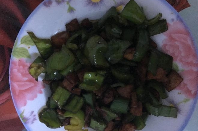 青椒炒香肠