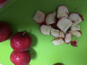 将剩下的部分切成小块