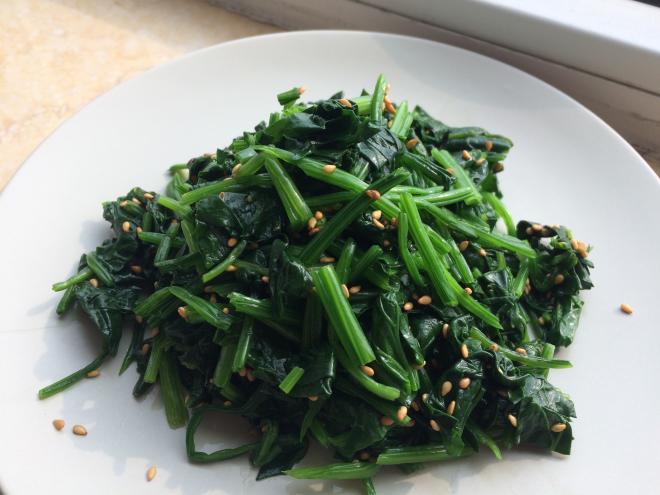 凉拌菠菜