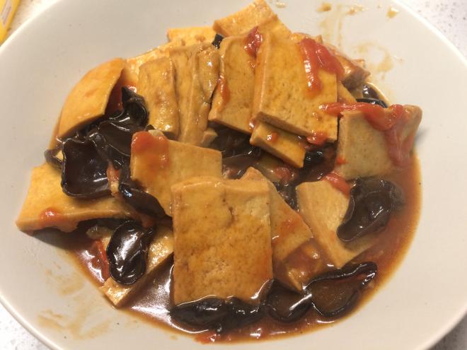 茄汁虎皮豆腐