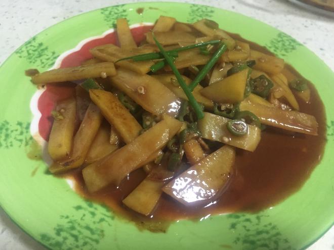 海鲜酱炒土豆片