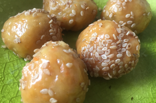 胡萝卜豆角早餐丸