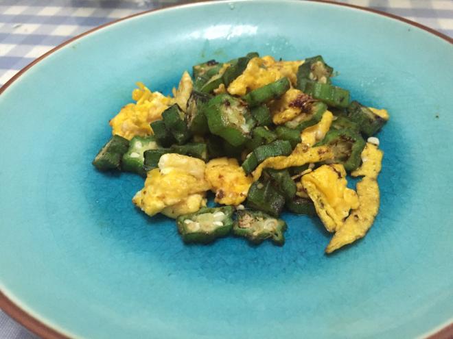 秋葵炒蛋
