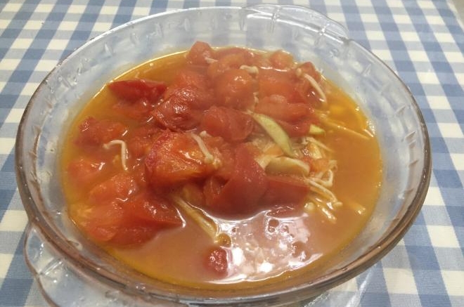 西红柿金针菇