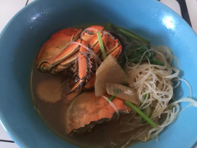 湖蟹粉丝汤