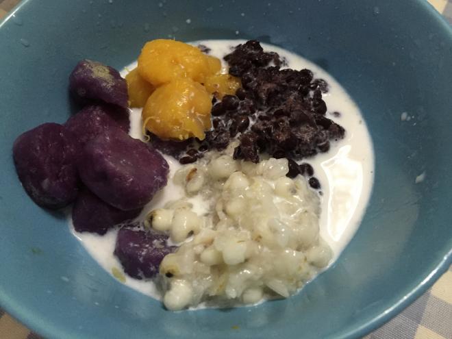 薏米红豆拌芋圆