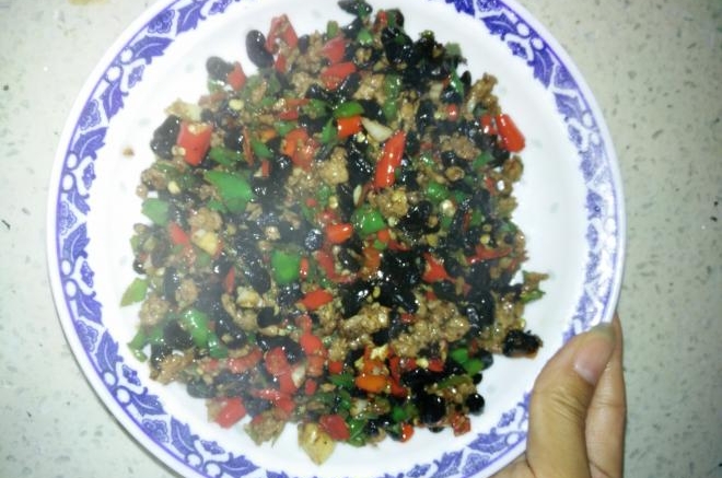 肉沫豆豉炒辣椒