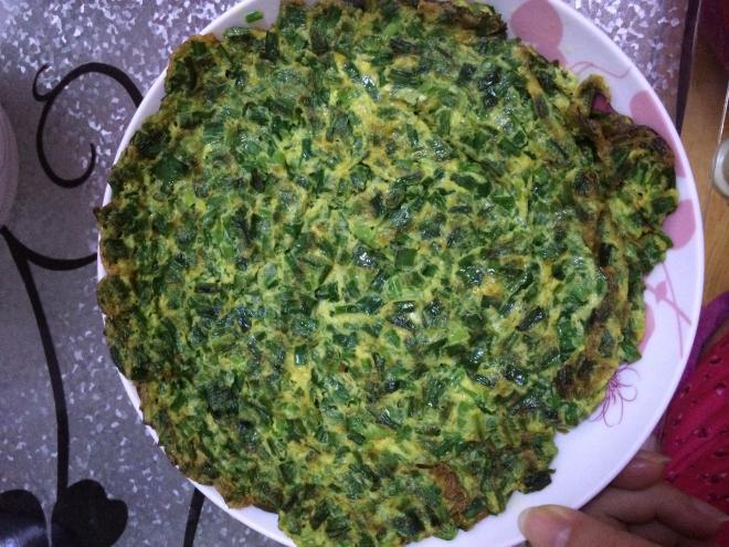 韭菜鸡蛋饼