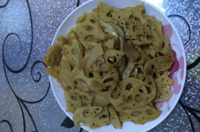 清炒藕片