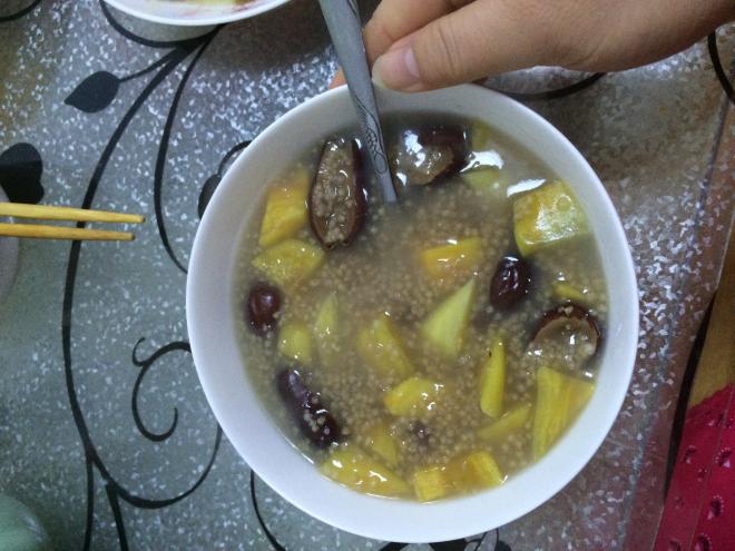红豆小米粥