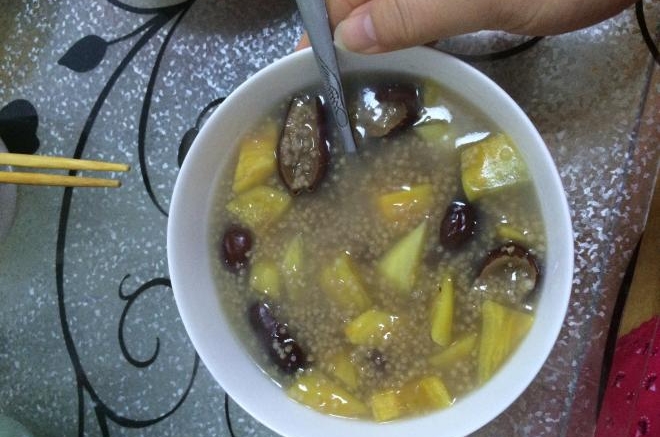 红豆小米粥