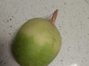 买回来的萝卜洗净外面的泥土