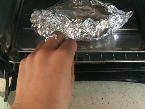 放入烤箱120度，烤5分钟