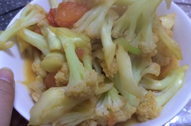 西红柿炒菜花