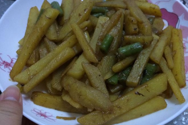 土豆炒芸豆