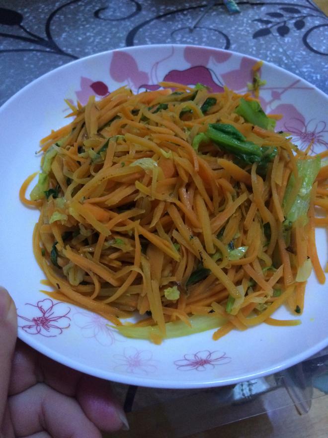 清炒胡萝卜