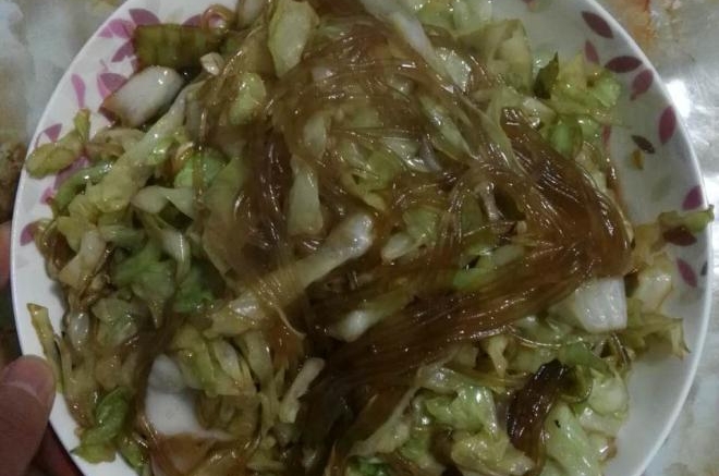 卷心菜炒粉条