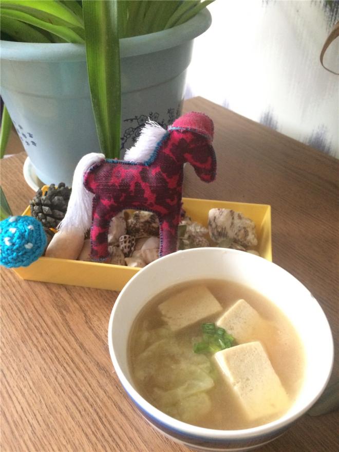 白菜冻豆腐汤