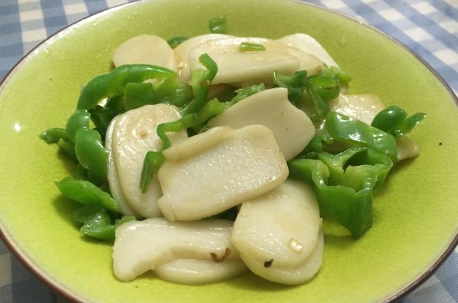 青椒炒年糕片