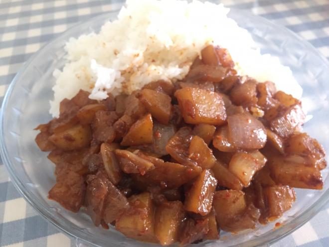 孜然香辣土豆盖饭