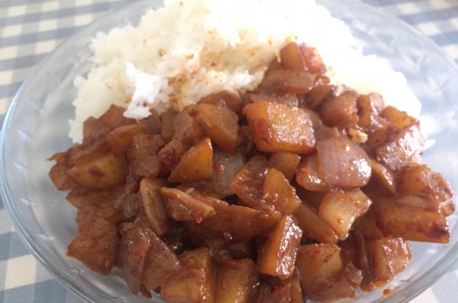 孜然香辣土豆盖饭