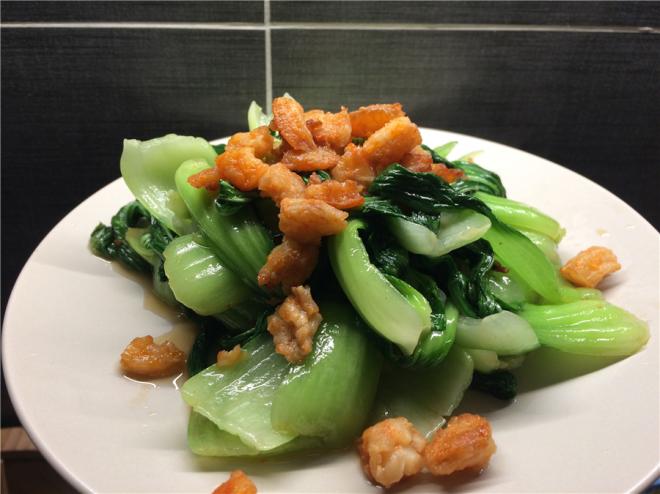 虾干炒油菜