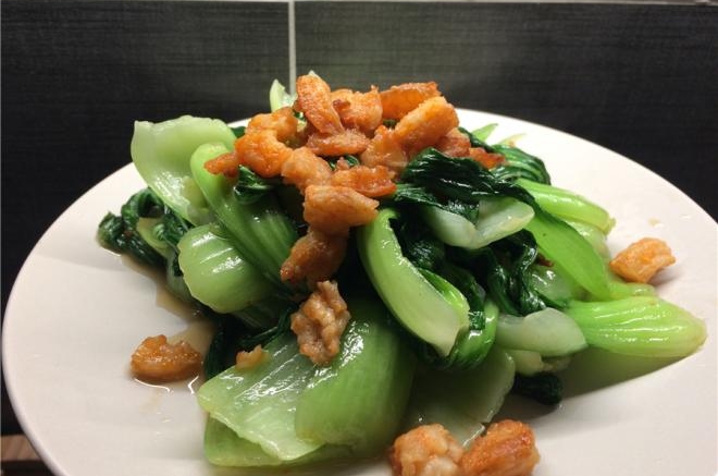 虾干炒油菜
