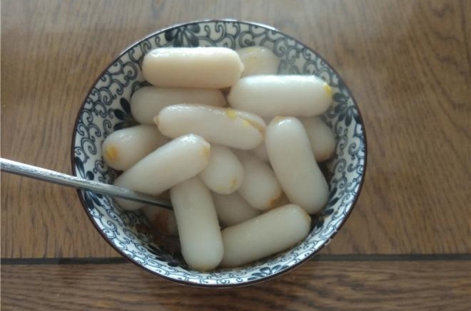 麻酱蛋黄夹心年糕