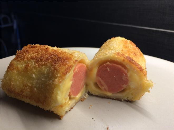 芝士香肠吐司卷