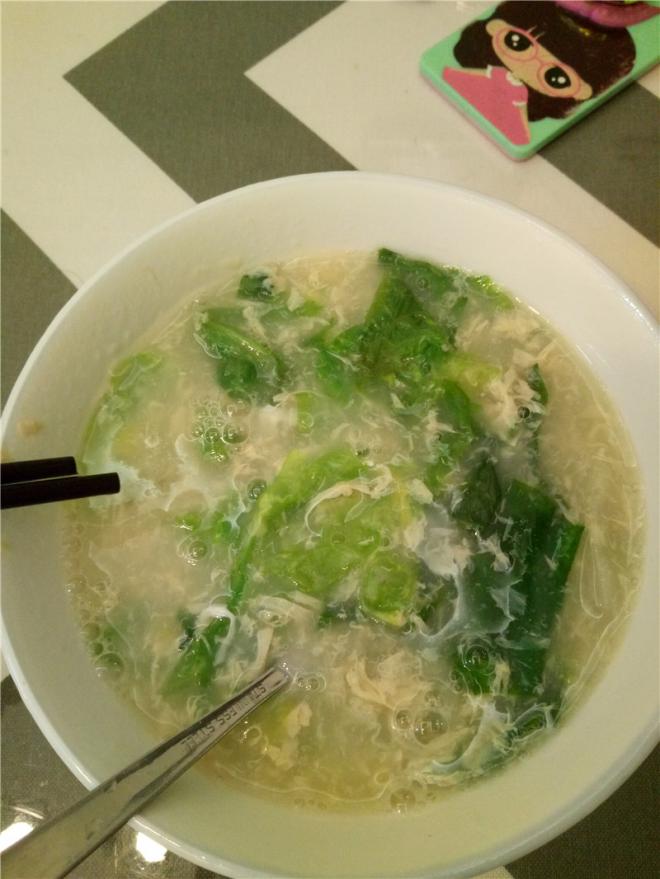 生菜鸡蛋汤