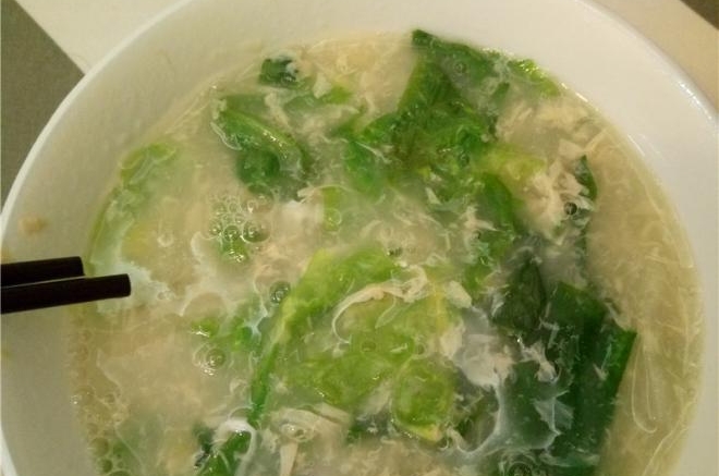 生菜鸡蛋汤