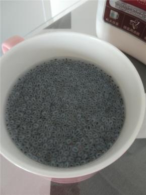 准备明列子少许，加热水泡开，一点就能泡出来很多