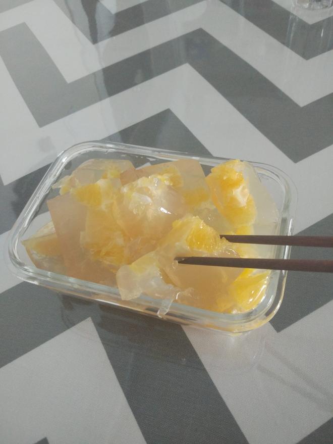 鲜橙果冻