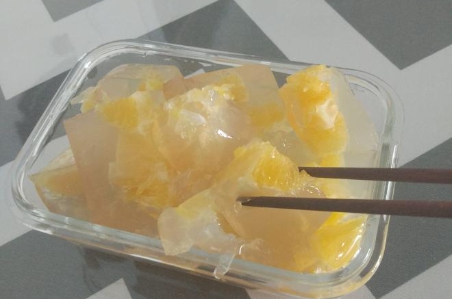 鲜橙果冻