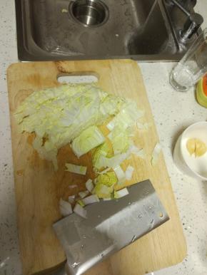 白菜切条