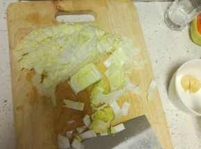 白菜切条