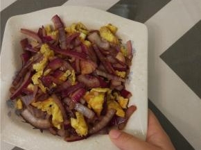 拌匀之后关火出锅