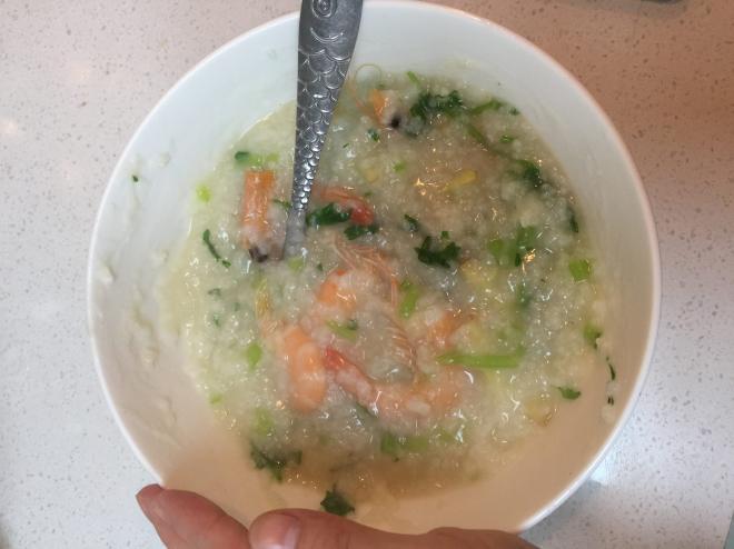 鲜虾香芹粥