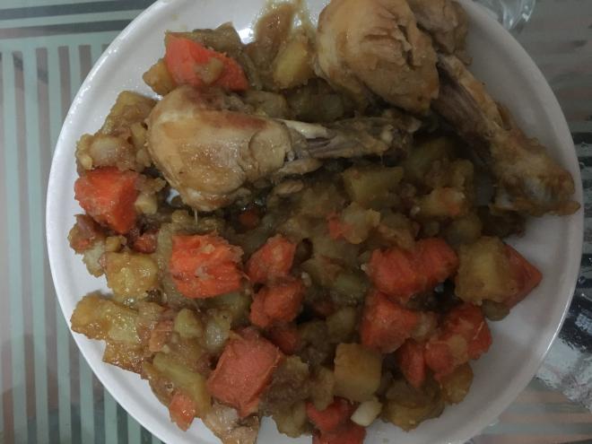 咖喱土豆鸡腿