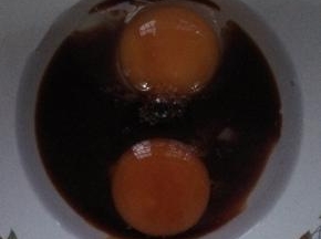 倒入盐、味精、酱油、料酒适量如图