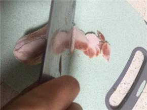 将肉切小片