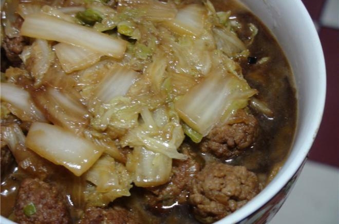 丸子烩白菜